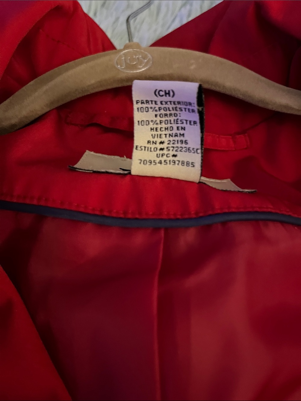 FOG by LONDON FOG RED/ SILVER TOGGLE COAT NEW SIZE S - Picture 9 of 14